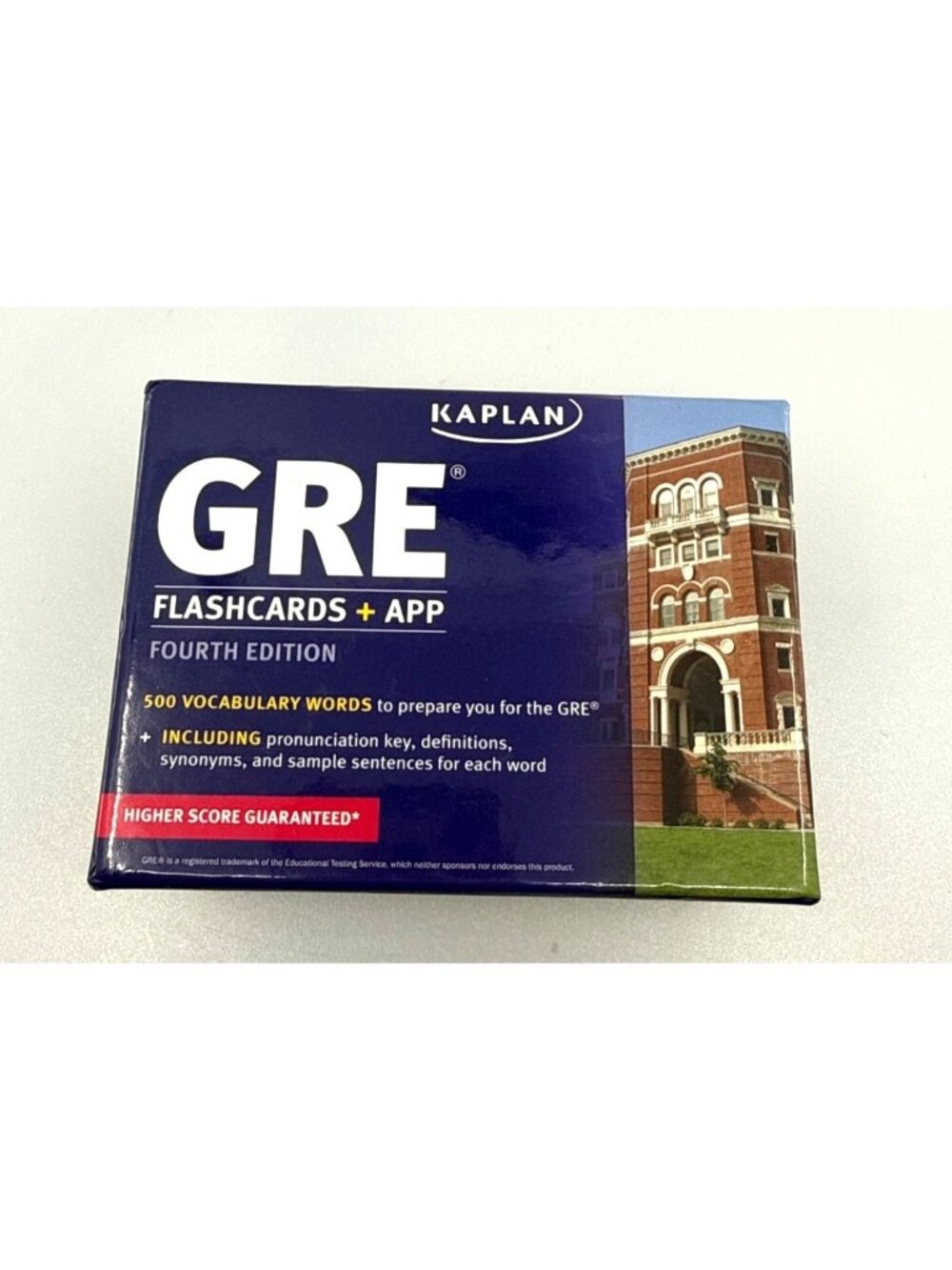Kaplan GRE Flashcards + App 4th Edition 500 Vocabulary Words Study Prep Box Set